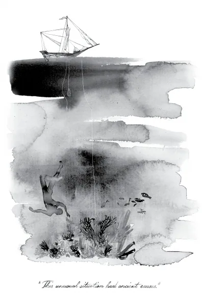 The Paris Review, book illustration by Samantha Hahn