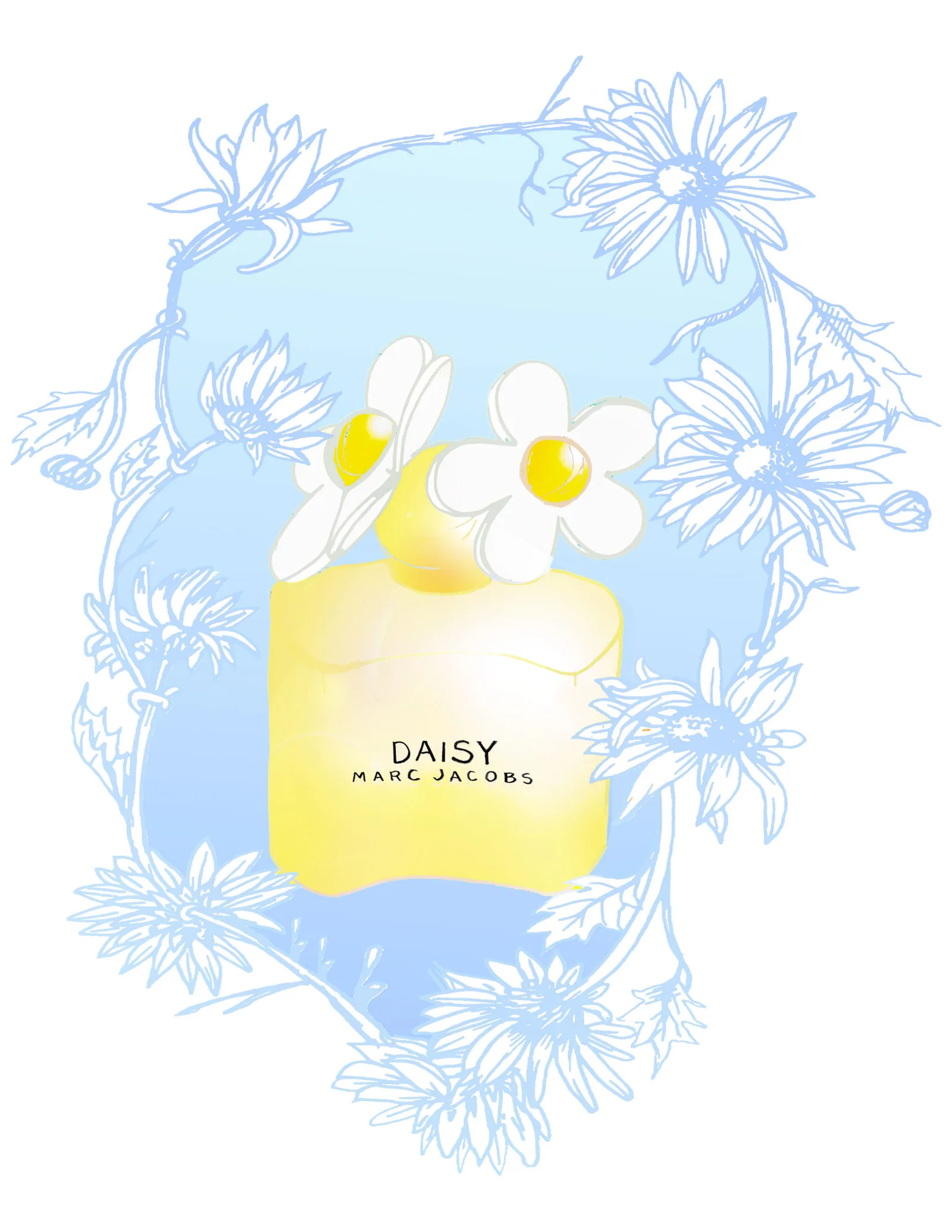 Marc Jacobs Daisy, illustration by Samantha Hahn
