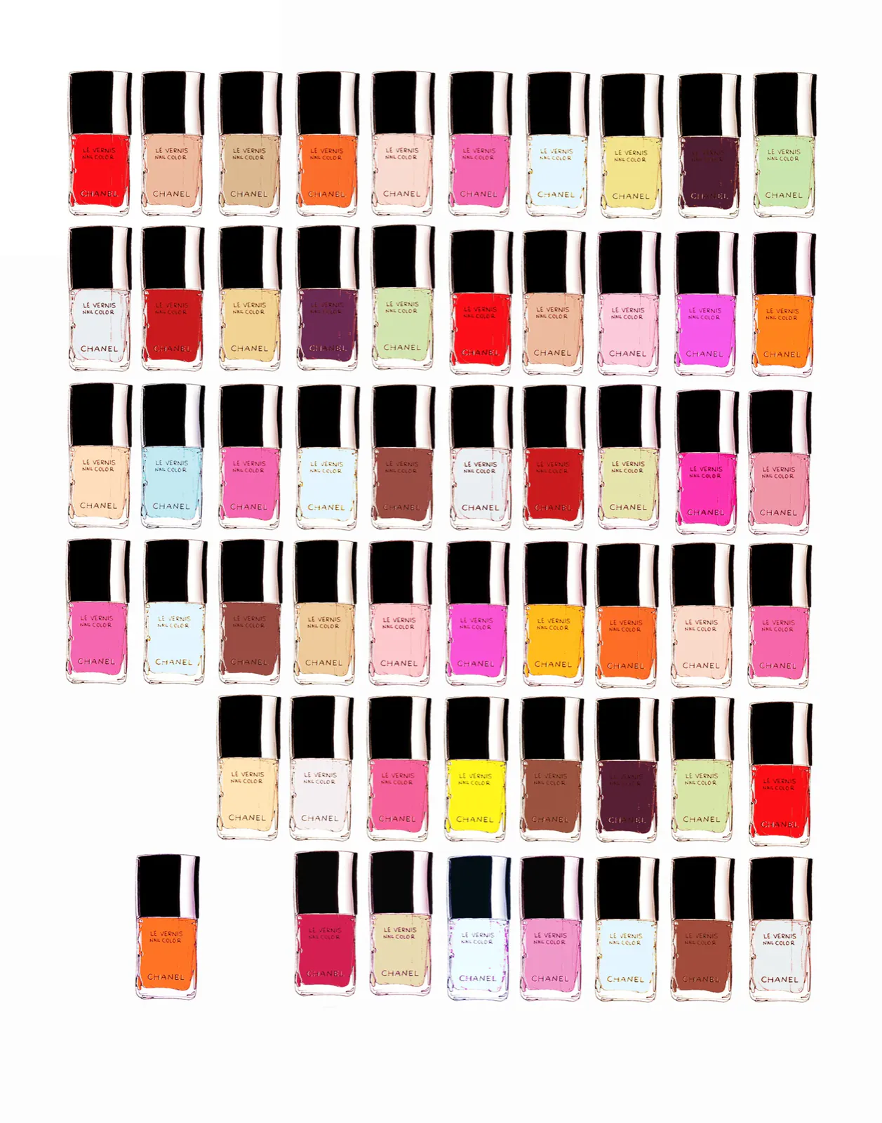 Chanel nail polish, illustration by Samantha Hahn