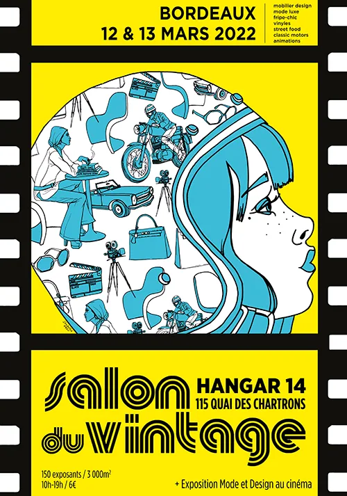 Salon du Vintage, France, illustration by Samantha Hahn