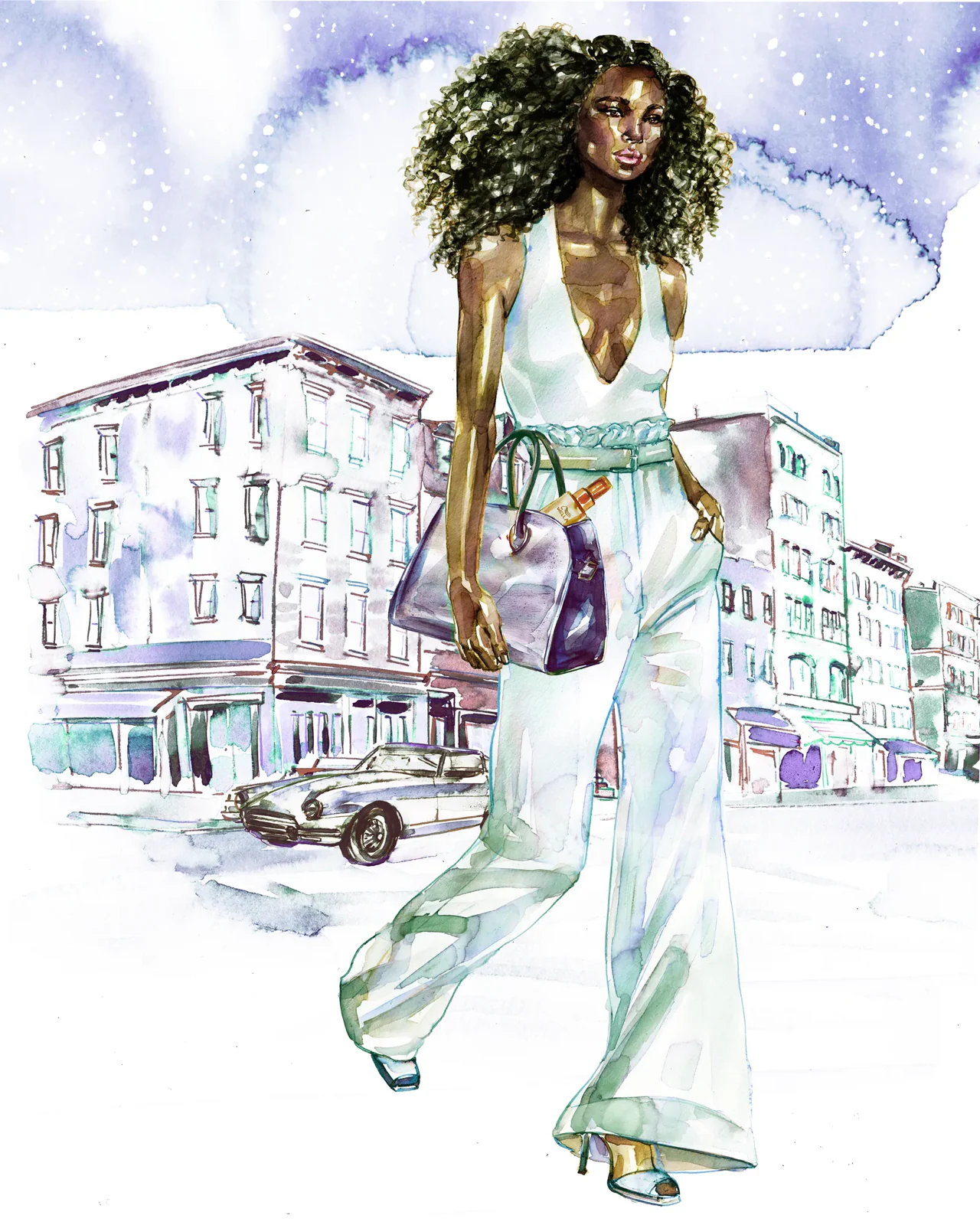 Wella for Vogue, illustration by Samantha Hahn