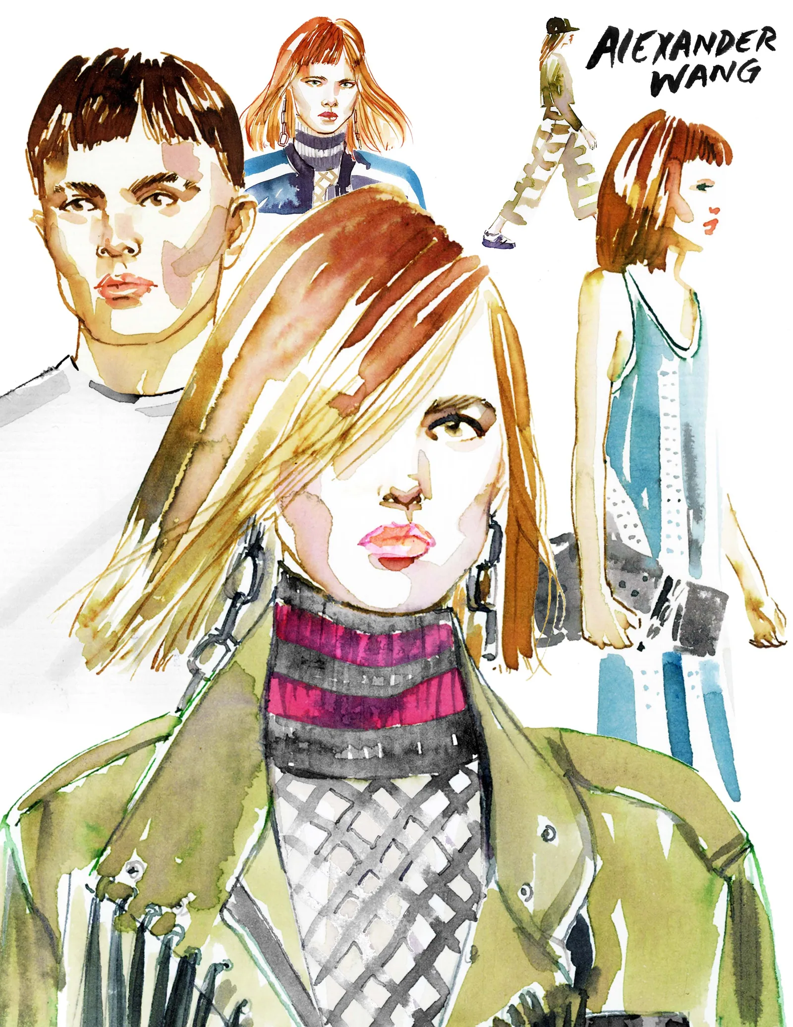 Fashion/Beauty illustration by Samantha Hahn