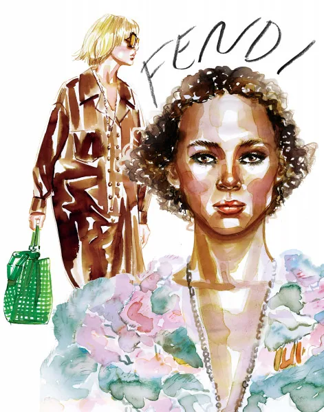Fashion/Beauty illustration by Samantha Hahn
