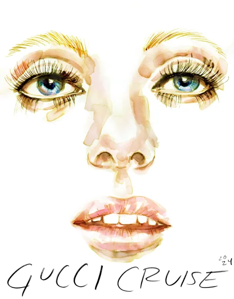 Fashion/Beauty illustration by Samantha Hahn
