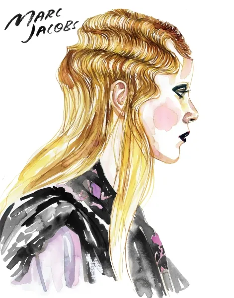 Fashion/Beauty illustration by Samantha Hahn