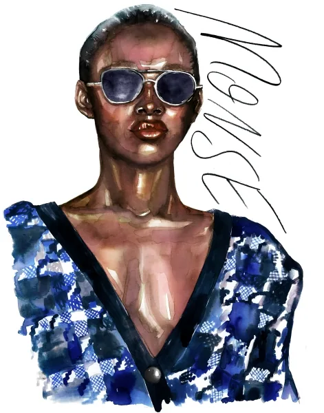 Fashion/Beauty illustration by Samantha Hahn