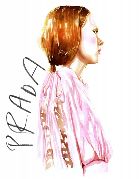 Fashion/Beauty illustration by Samantha Hahn