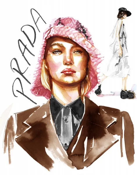 Fashion/Beauty illustration by Samantha Hahn