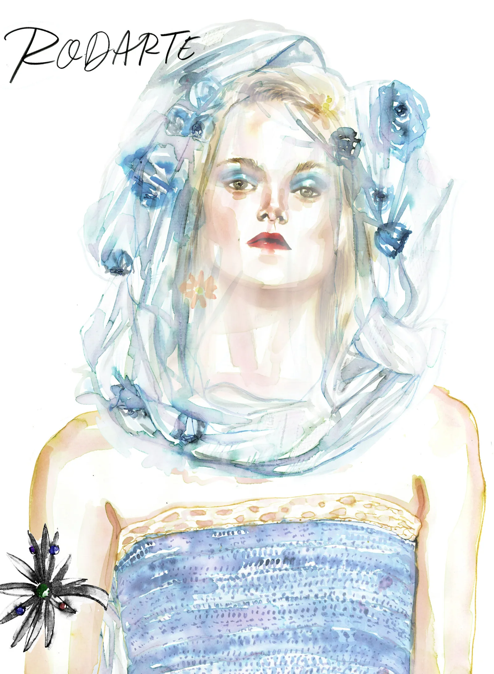 Rodarte, fashion and beauty illustration by Samantha Hahn