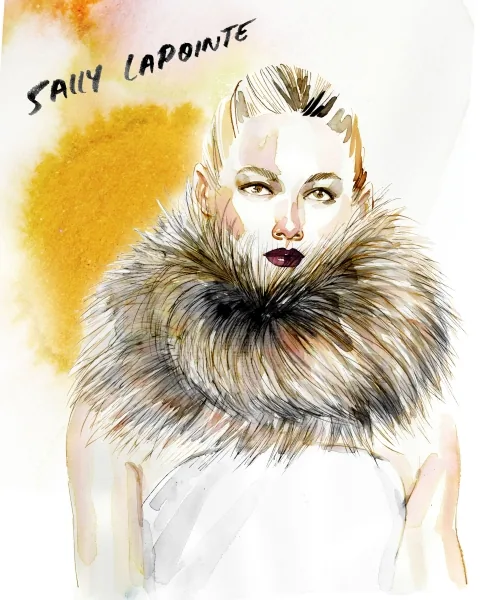 Fashion/Beauty illustration by Samantha Hahn
