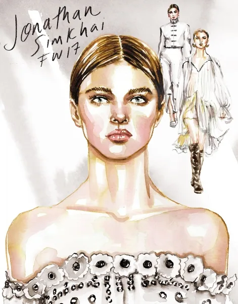 Fashion/Beauty illustration by Samantha Hahn