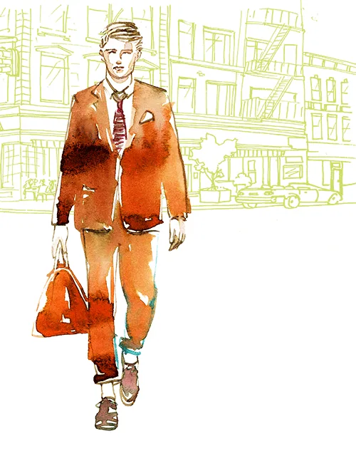 Fashion/Beauty illustration by Samantha Hahn
