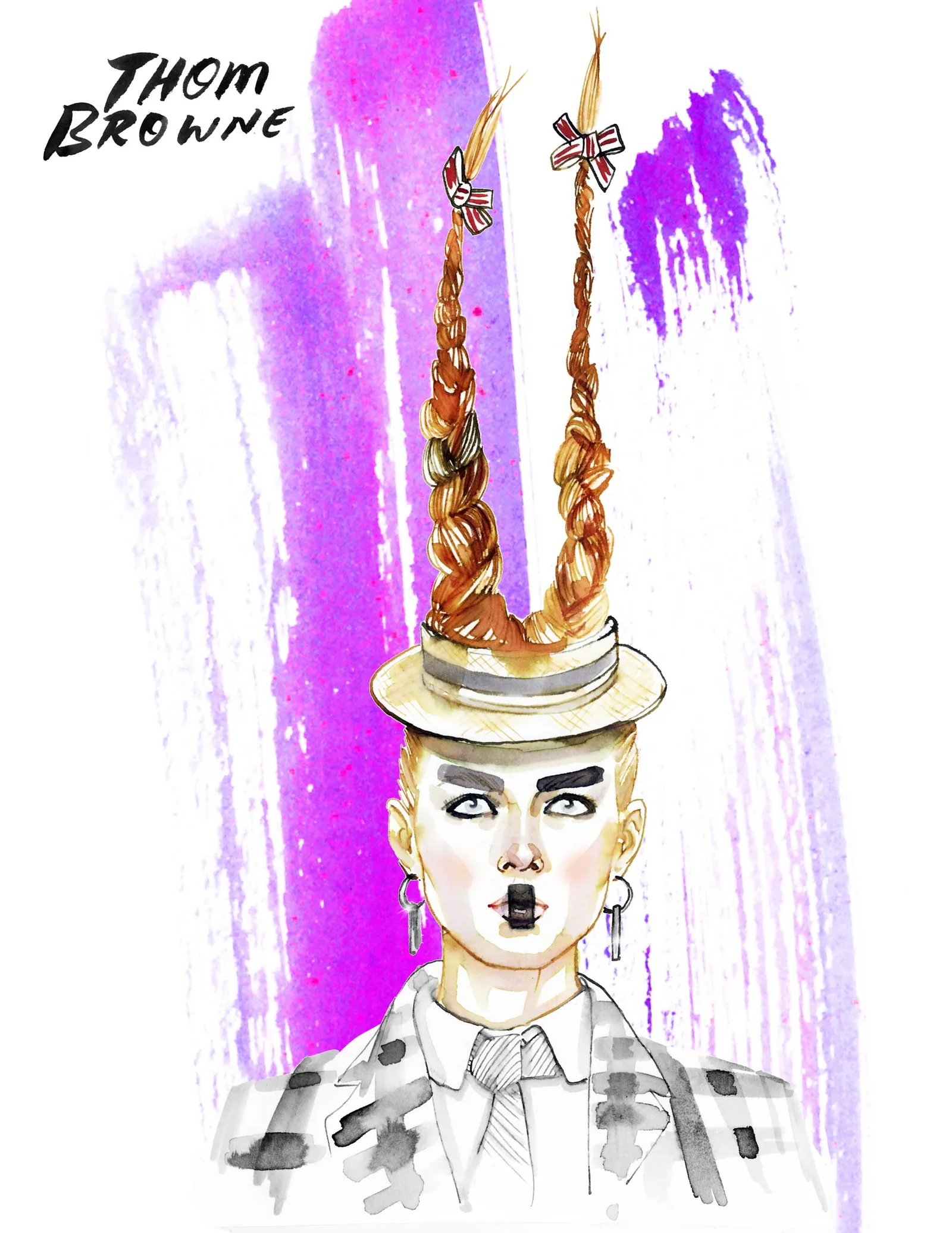 Fashion/Beauty illustration by Samantha Hahn