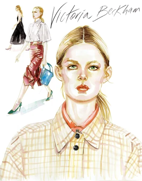 Fashion/Beauty illustration by Samantha Hahn