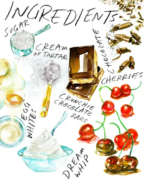 Food + Drink illustration by Samantha Hahn
