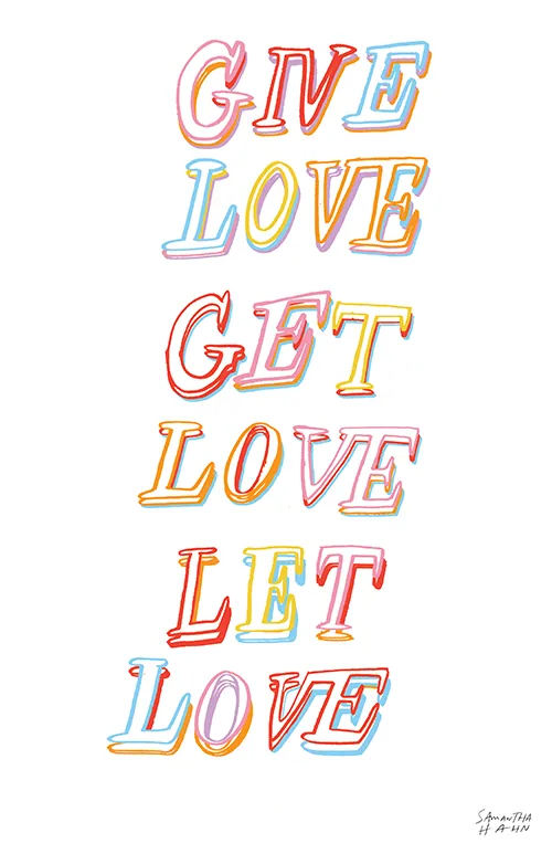 Hand Lettering illustration by Samantha Hahn