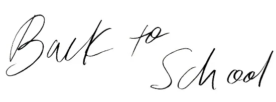 Back to School, hand lettering by Samantha Hahn