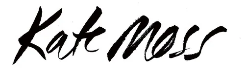 Kate Moss lettering for MilkX Magazine (HK)