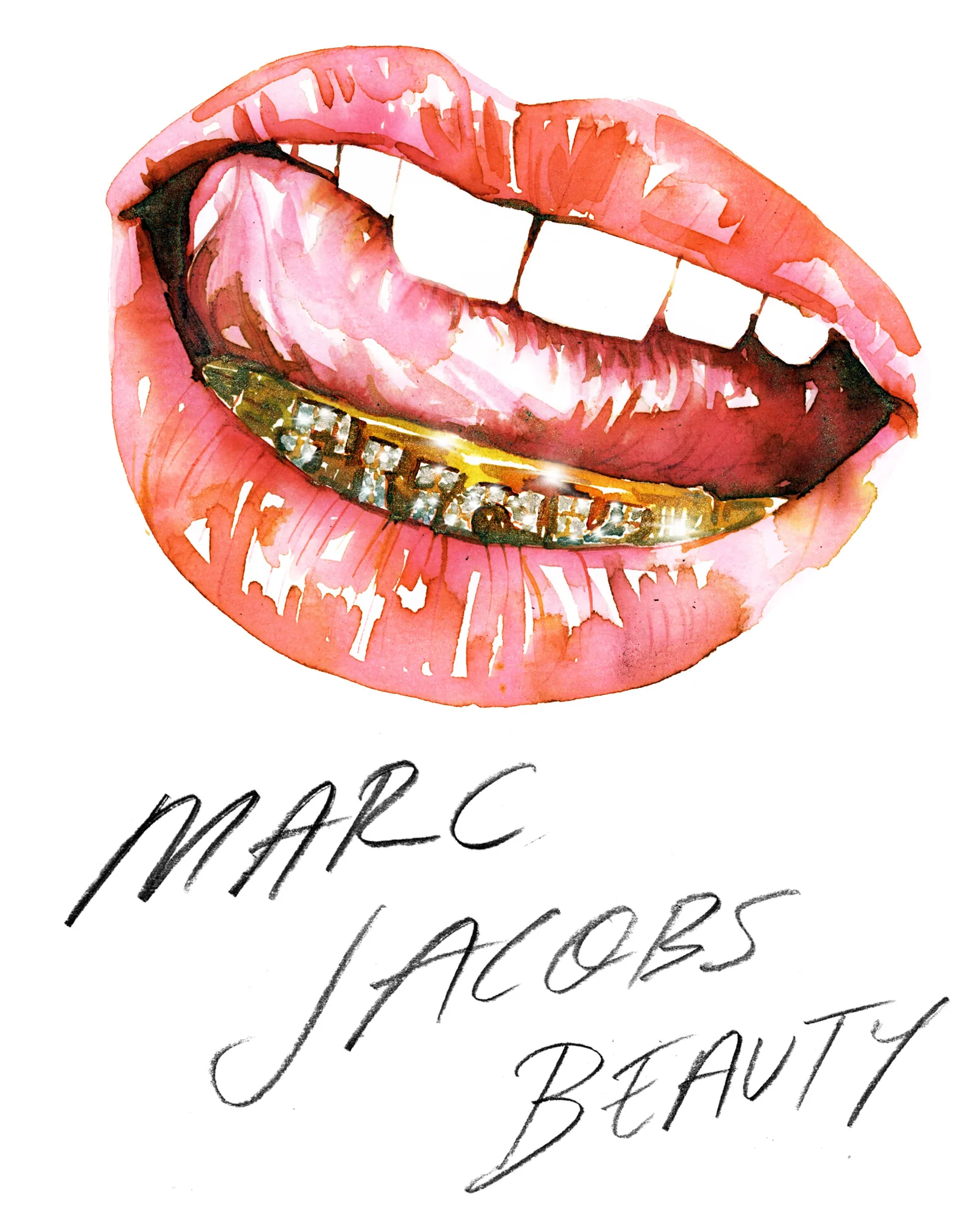 Marc Jacobs Beauty lettering, hand lettering by Samantha Hahn