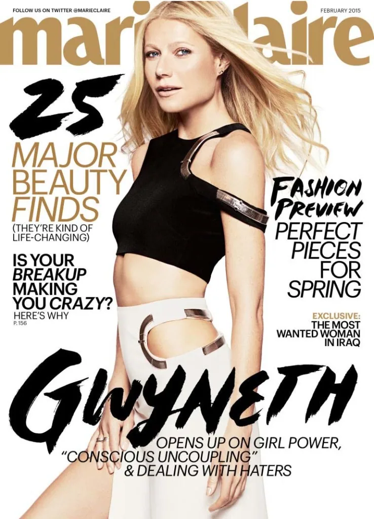 Marie Claire Magazine coverlines