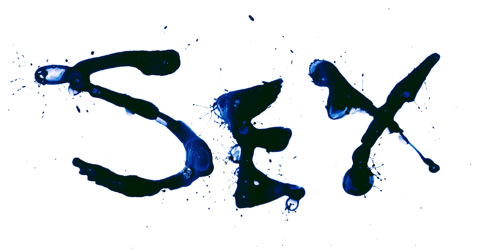 Sex, brush lettering in ink, hand lettering by Samantha Hahn