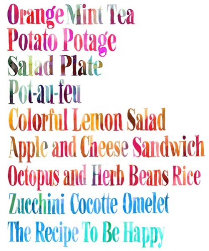 food lettering
