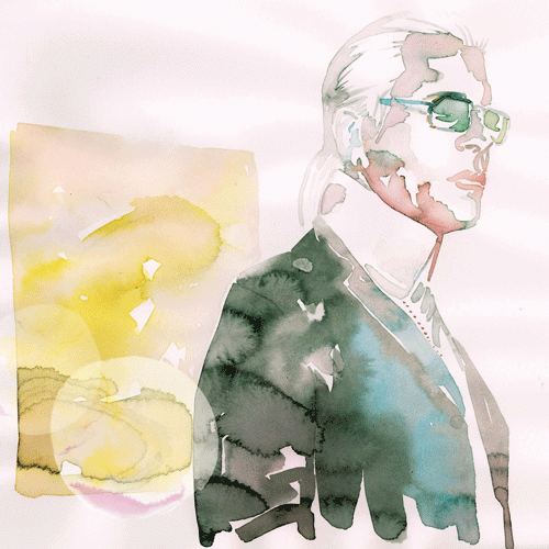 Karl Lagerfeld for The Style Legends Exhibit in Hong Kong with MilkX Magazine